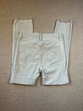 Joe's The Luna High Rise Cigarette Ankle Jeans Women's Light Blue Stripes